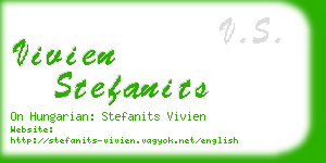 vivien stefanits business card